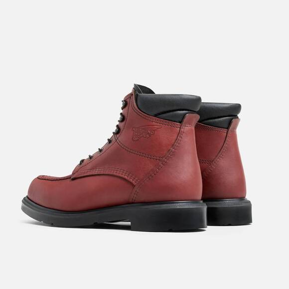 NEW RED WING SHOES men's 6-inch soft toe boot 202 in mahogany
